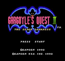 Gargoyle's Quest II - The Demon Darkness