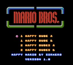 Happy Mario (Mario Bros Hack)